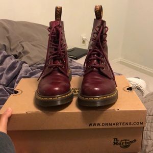 Burgundy Dr. Martens